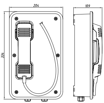 JR103-CB Telefono Industrial Vozell